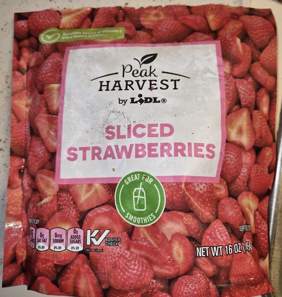 Sliced Frozen Strawberries