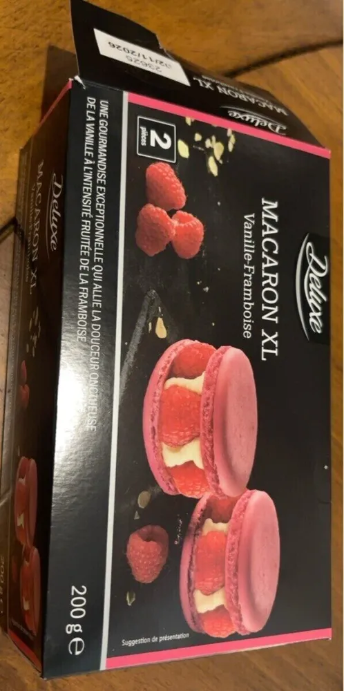 MACARON XL Vanille-Framboise