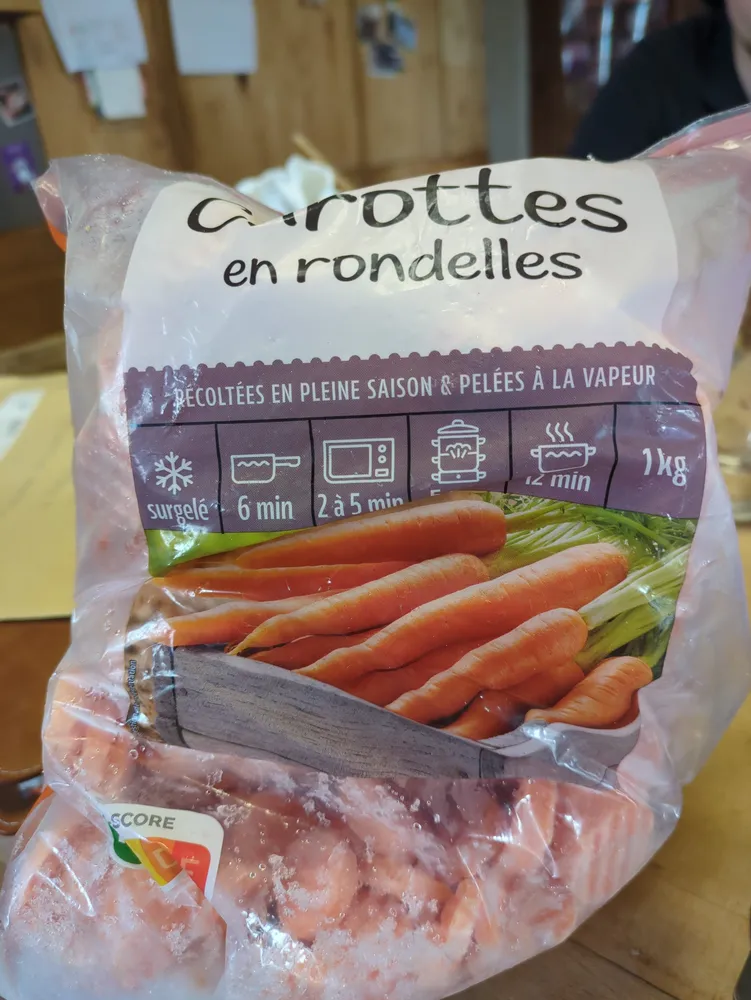 Carottes en rondelles