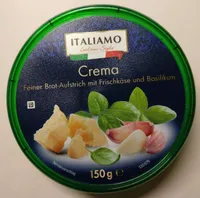 Crema Feiner Brot-Aufstrich mit Frischkäse und Basilikum