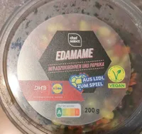 Edamame mit Adzukibohnen und Paprika