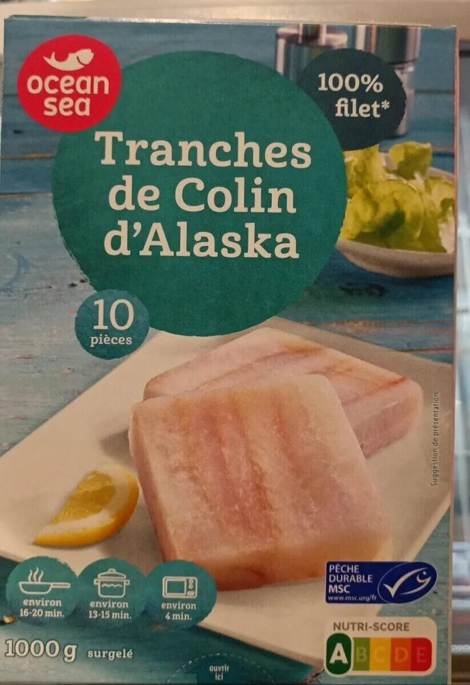 Tranches de colin d Alaska