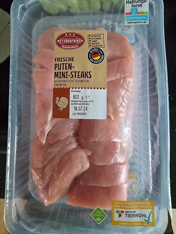 Frische Putenministeaks Lidl
