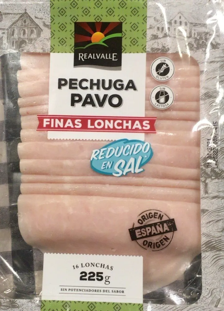 Pechuga de pavo reducido en sal