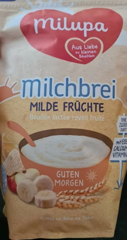 MILUPA Milchbrei Milde Früchte Guten Morgen ab dem 6. Monat 400G