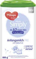 MILUPA Simply mit A2-Protein Milch Anfangsmilch PRE 800G
