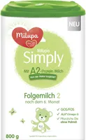 MILUPA Si,mply mit A2-Protein Milch Folgemilch 2 800G