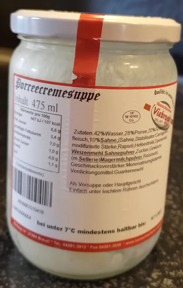 Porreecremesuppe