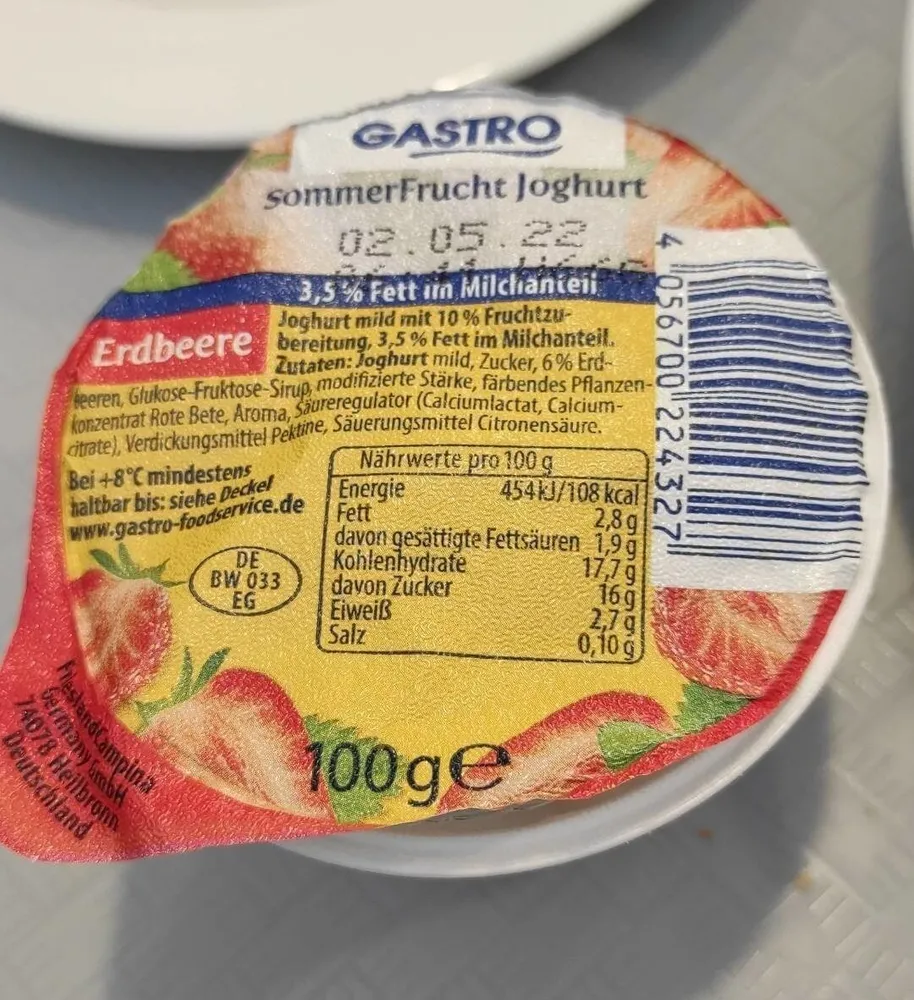 SommerFrucht Joghurt Erdbeere