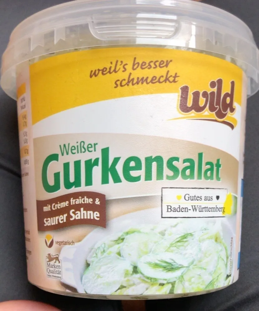 Weißer Gurkensalat