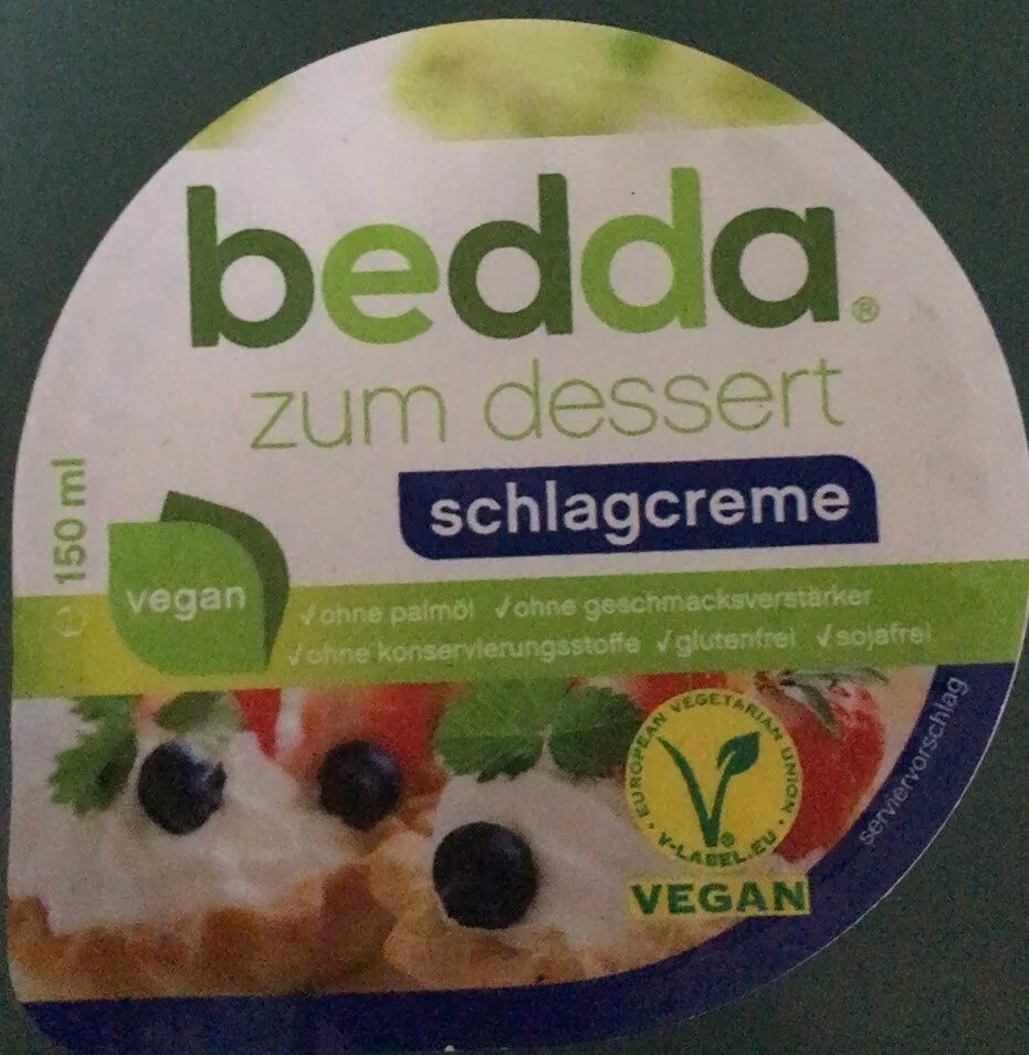 zum Dessert Schlagcreme