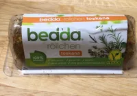 bedda röllchen toskana - pflanzlicher aufstrich mit kräutern
