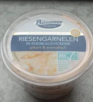 Riesengarnelen in knoblauchcreme