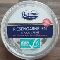 Riesengarnelen in Aioli-Creme
