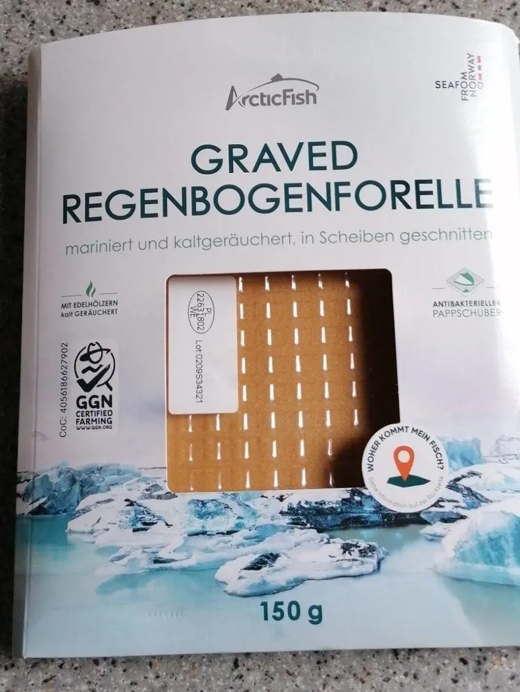 Graved Regenbogenforelle