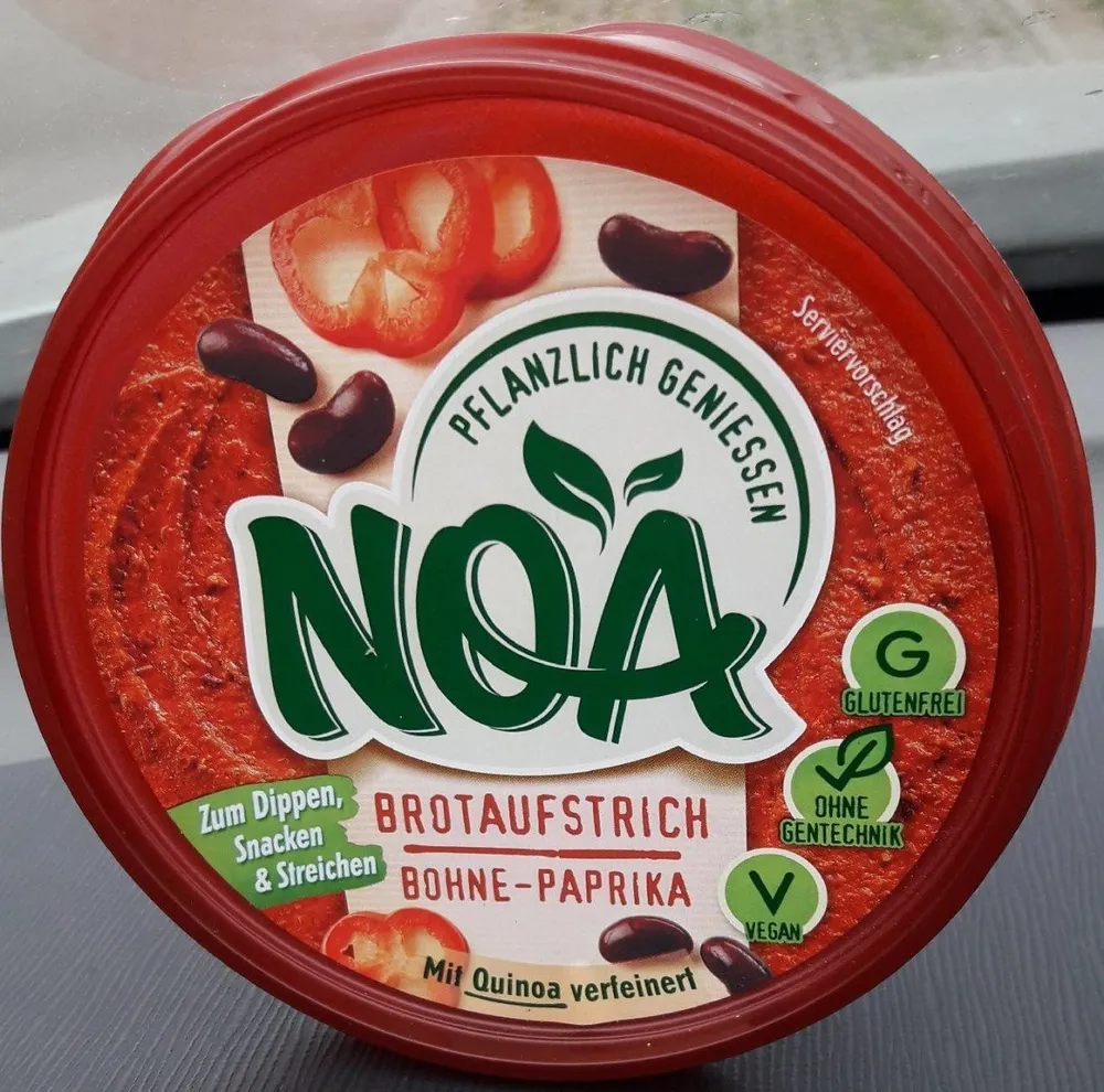 Brotaufstrich Bohne Paprika