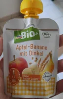 Apfel-banane mit Dinkel