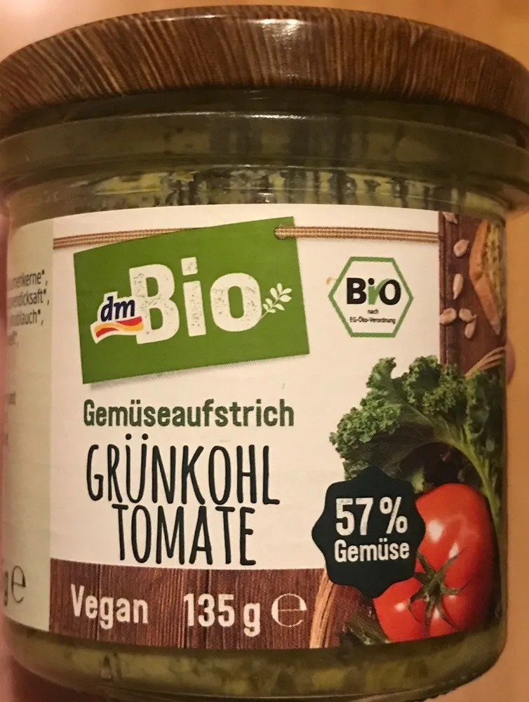 Gemüseaufstrich Grünkohl Tomate