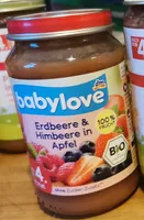 Erdbeere & Himbeere in Apfel
