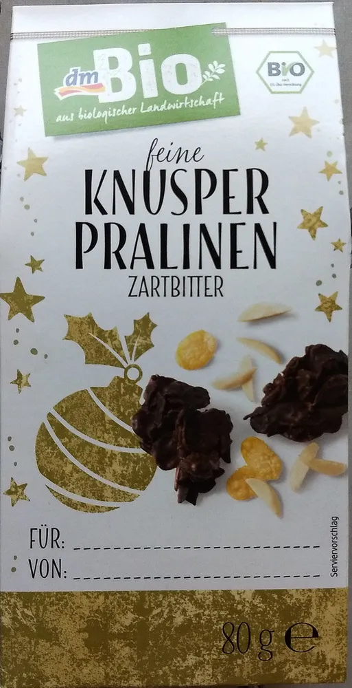 Feine Knusper-Pralinen Zartbitter