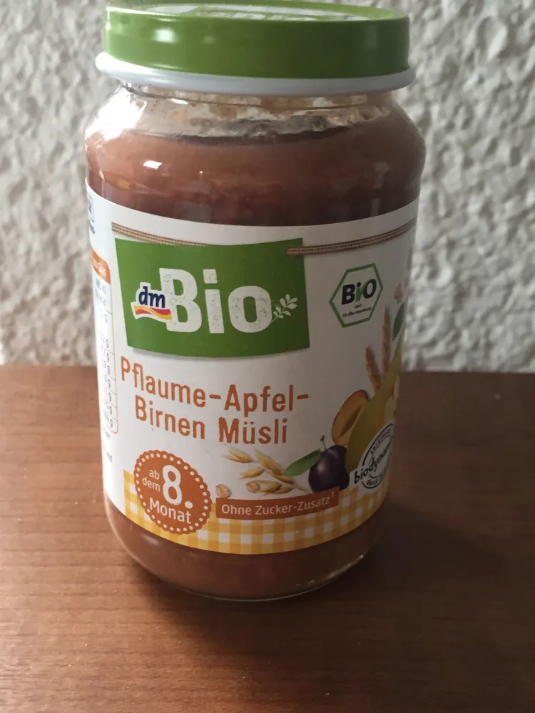 Pflaume apfel birnen musli