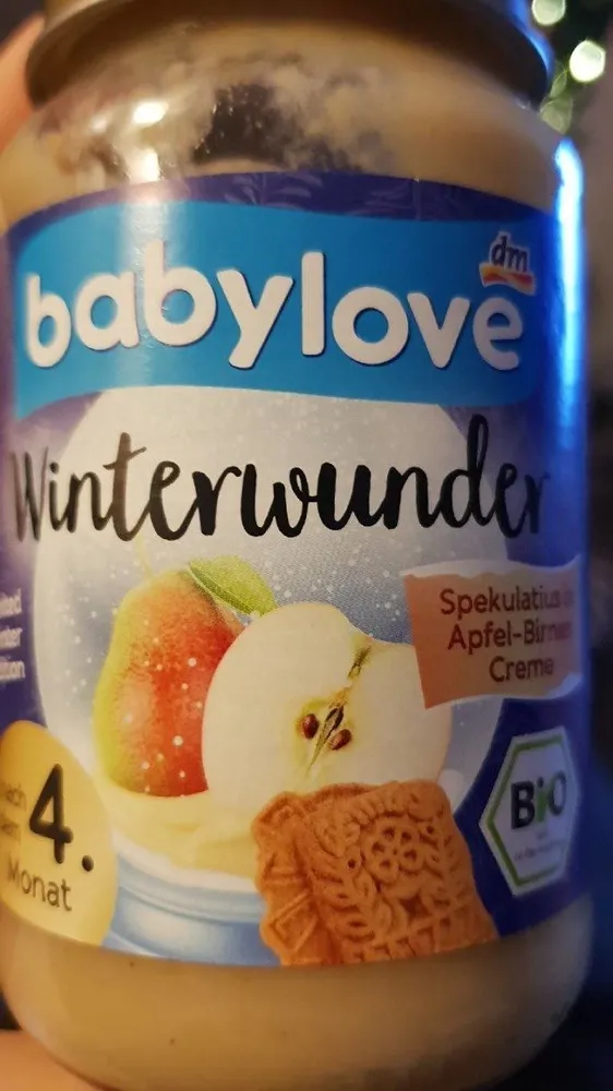 Spekulatius in apfel birnen creme