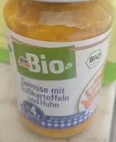 Gemüse mit Süßkartoffeln und Huhn