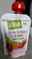 Birne-Erdbeere in Apfel