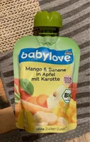 Babylove Mangos & Banane in Apfel mit Karotte