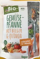 Gemüse pfanne mit bulgur und quinoa