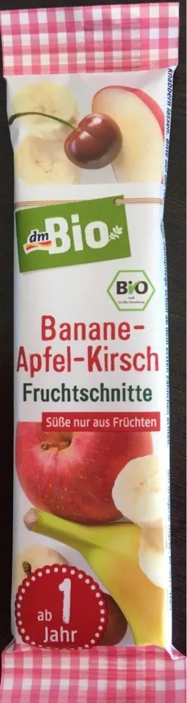 Banane apfel kirch fruchtschitte