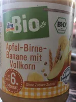 Apfel-Birne-Banane mit Volkorn