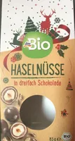Haselnüsse in dreifach Schokolade