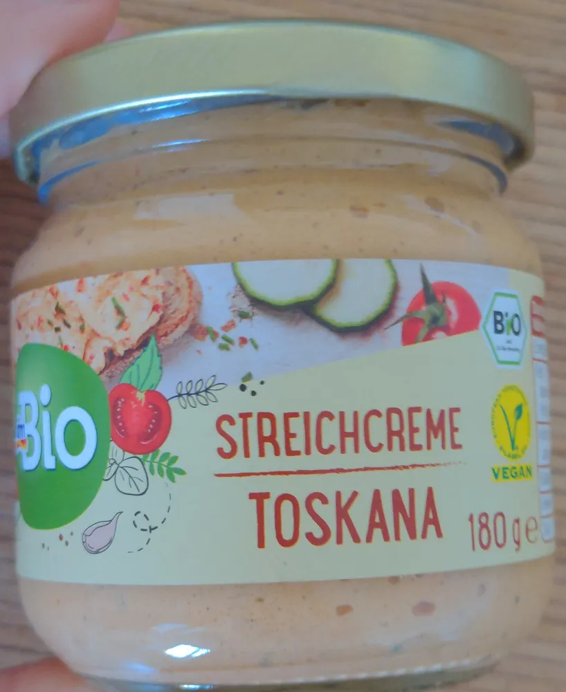 Bio vegane Streichcreme mit Paprika und Tomaten