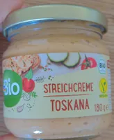 Bio vegane Streichcreme mit Paprika und Tomaten