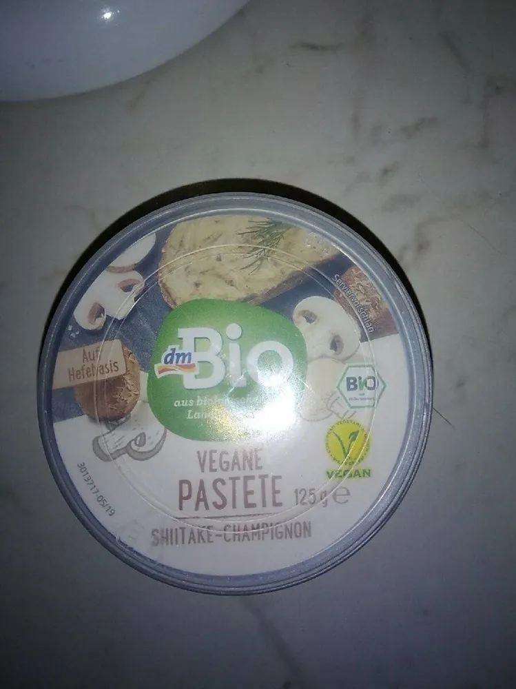 Vegane pastete shiitake-champignob