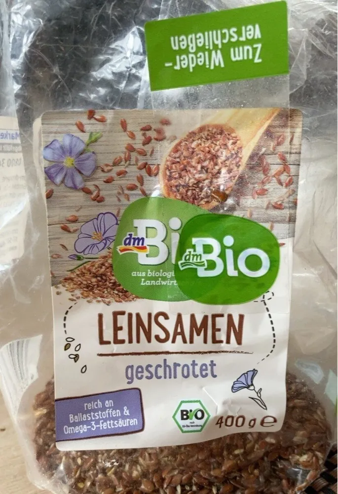 Leinsamen geschrotet
