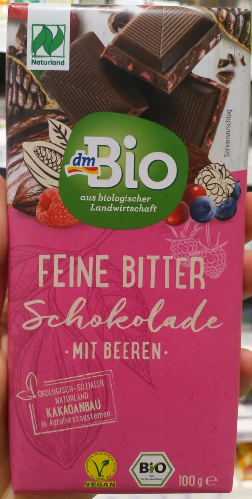 FEINE BITTER Schokolade MIT BEEREN