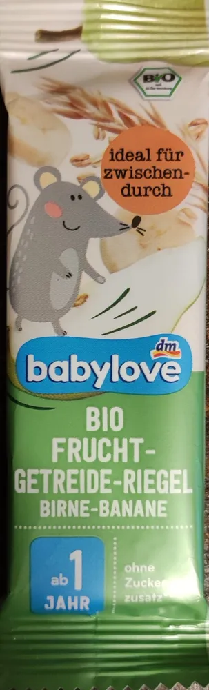Bio Frucht-Getreide-Riegel Birne-Banane