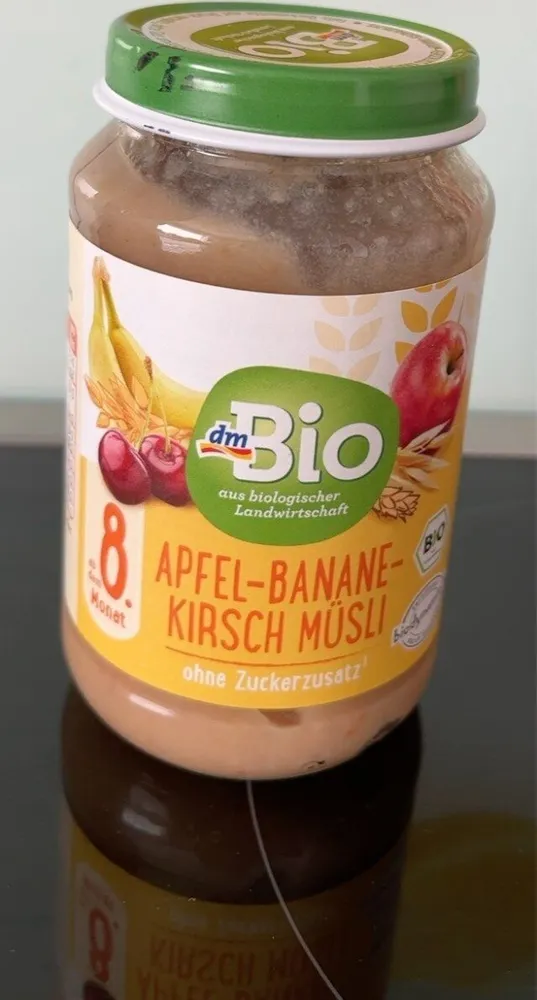 Apfel-Banane Kirsch Müsli (ab 8. Monat)