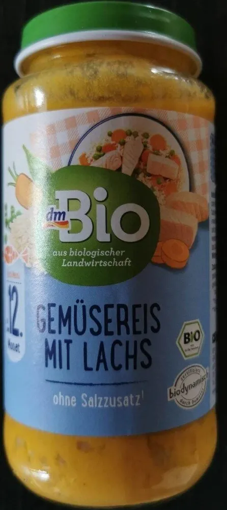 Gemüsereis mit Lachs