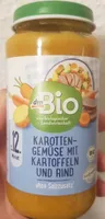 Karotten-Gemüse mit Kartoffeln und Rind