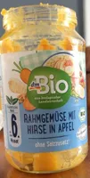 Rahmgemüse mit Hirse in Apfel