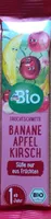 Fruchtschnitte Banane Apfel Kirsch