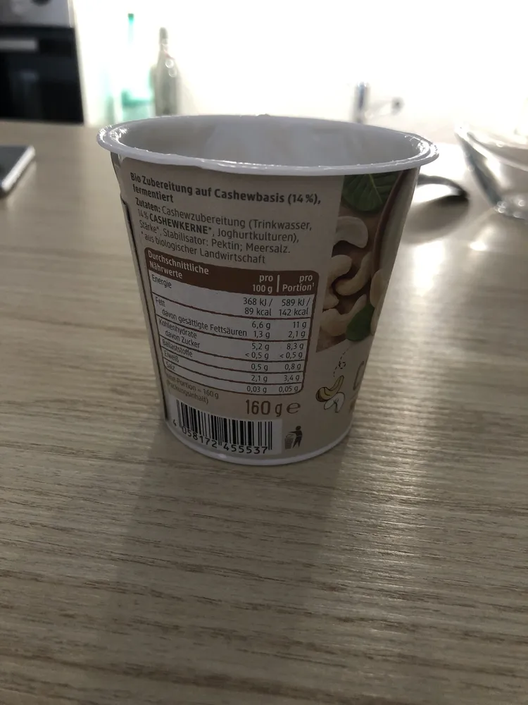 Cashew Natur vegane Joghurtkultuur