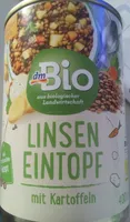 Linseneintopf mit Kartoffeln