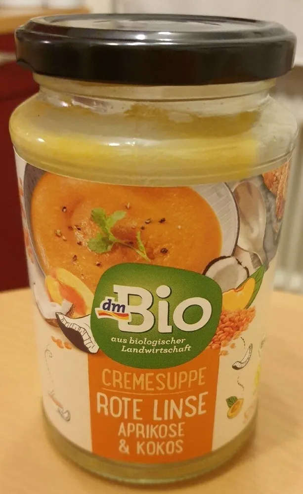 Cremesuppe Rote Linse Aprikose & Kokos