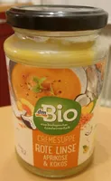 Cremesuppe Rote Linse Aprikose & Kokos