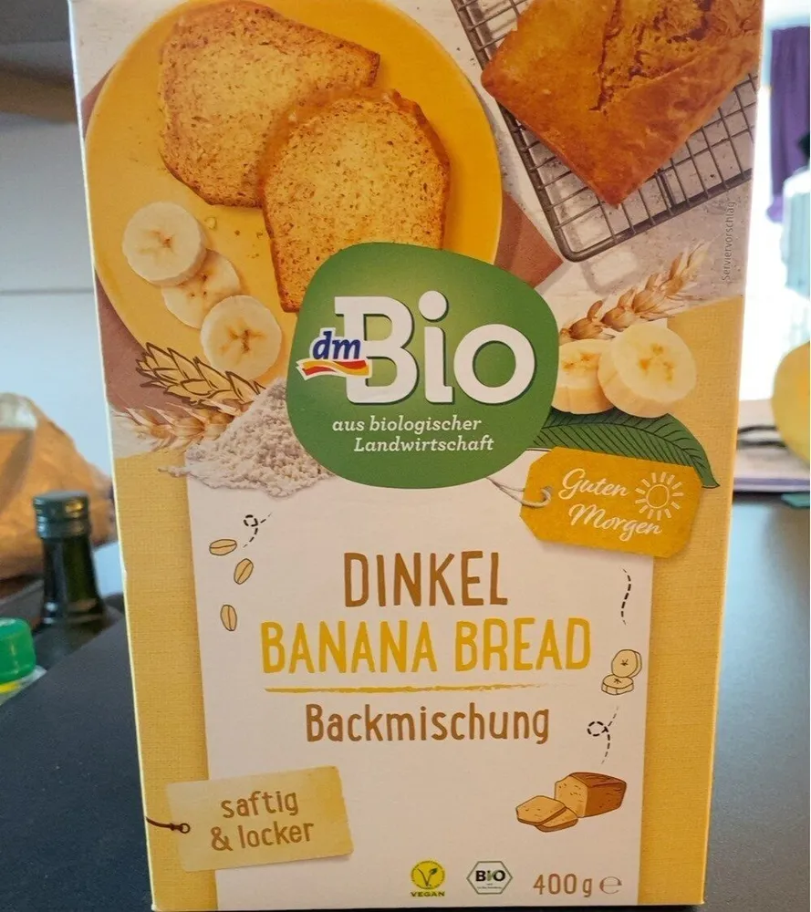 Dinkel Banana Bread Backmischung