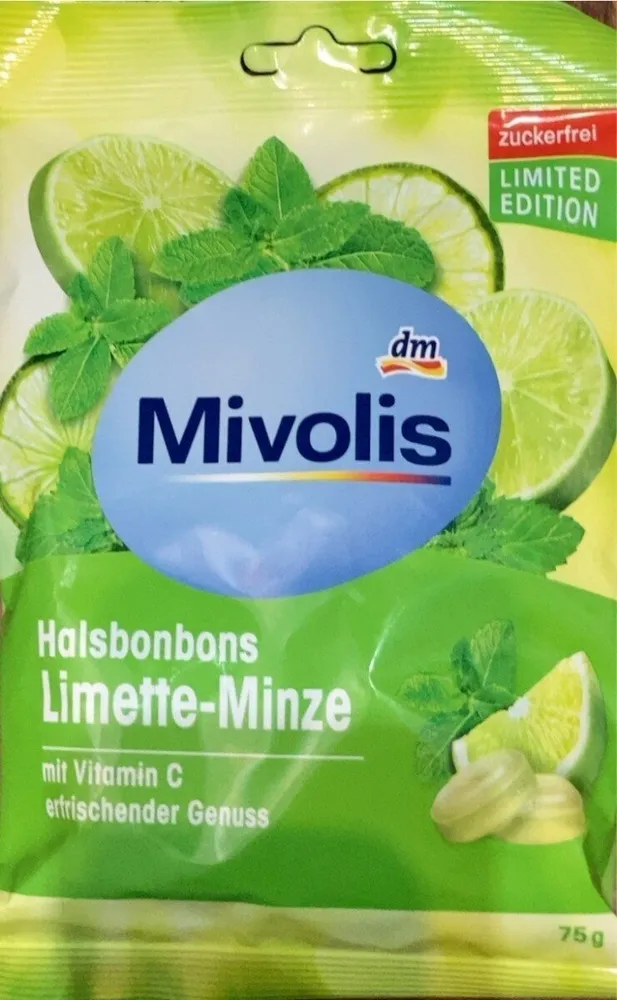 Halsbonbons Limette-Minze